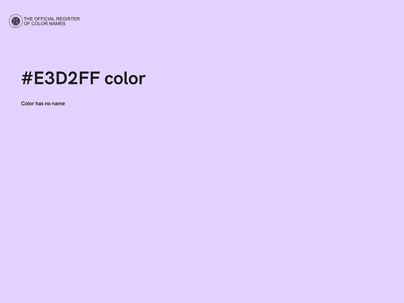 #E3D2FF color image