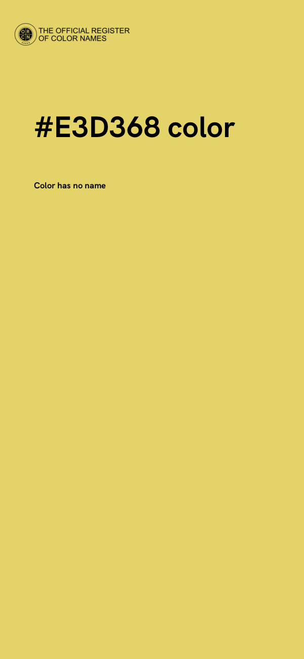 #E3D368 color image