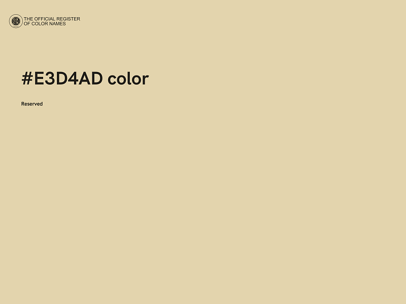 #E3D4AD color image