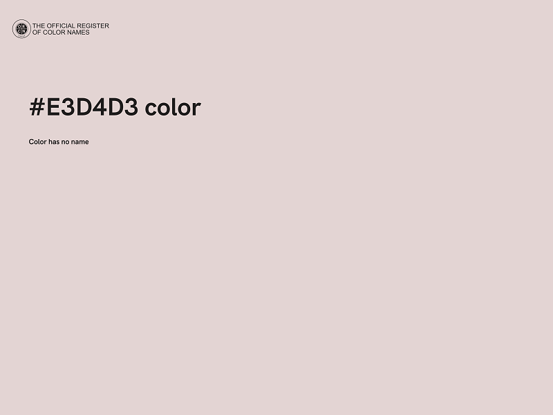 #E3D4D3 color image