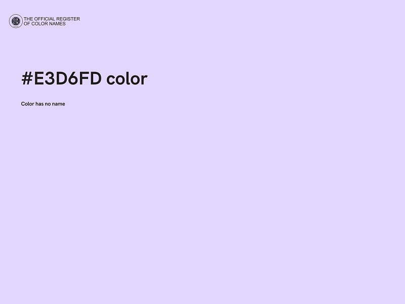 #E3D6FD color image