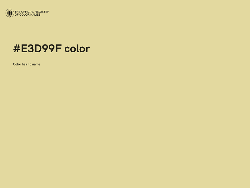 #E3D99F color image