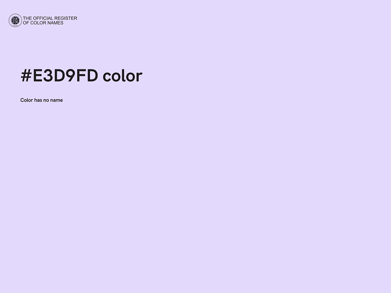 #E3D9FD color image