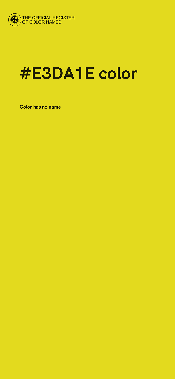 #E3DA1E color image