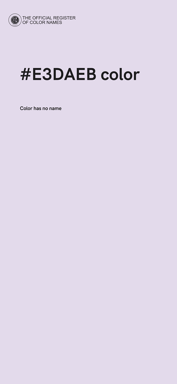 #E3DAEB color image