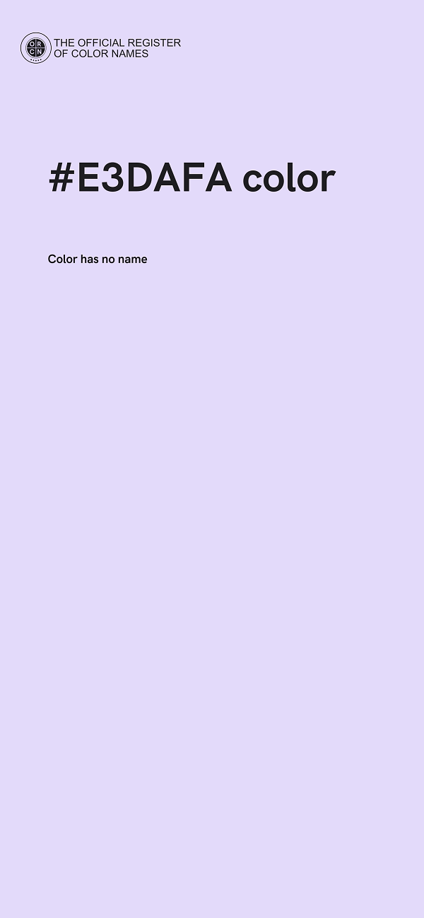 #E3DAFA color image