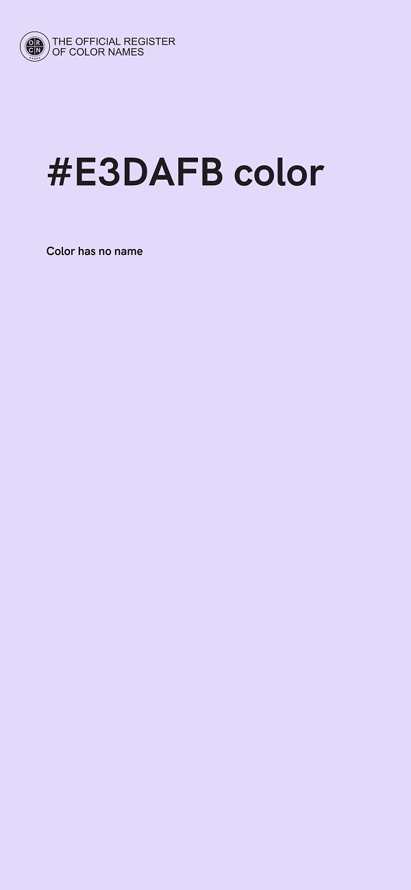 #E3DAFB color image
