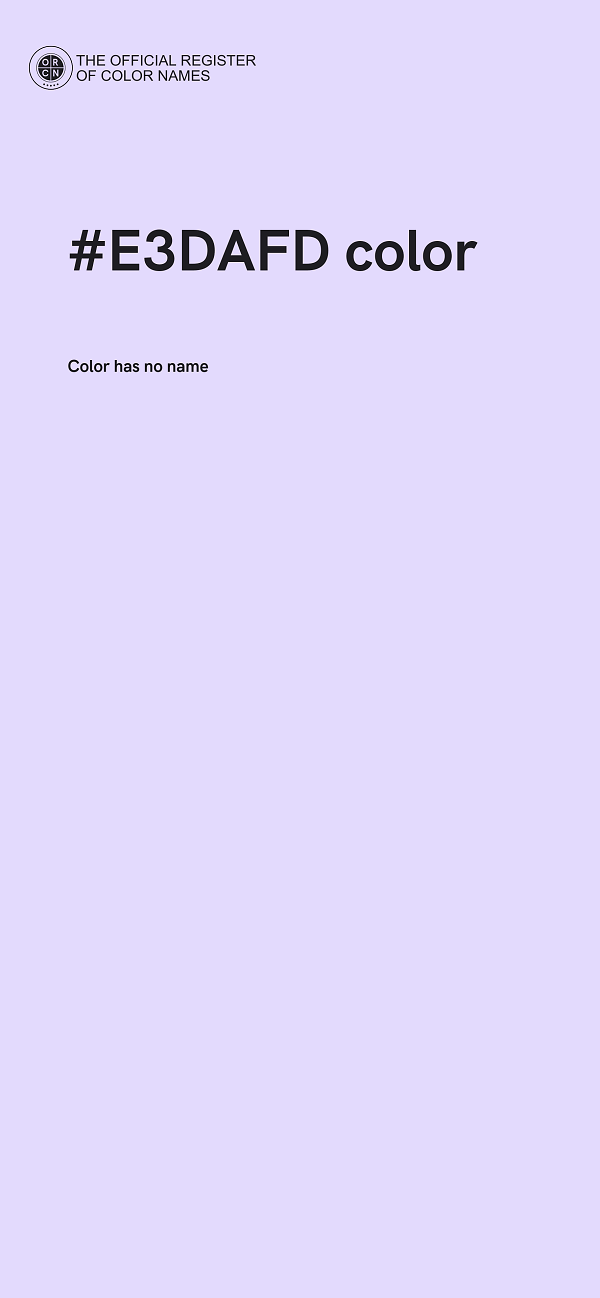 #E3DAFD color image