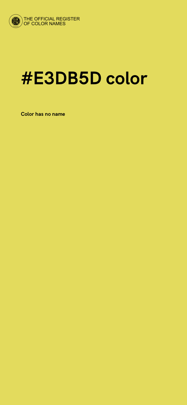 #E3DB5D color image
