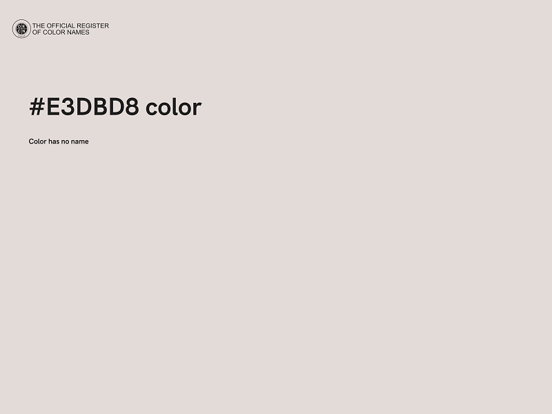 #E3DBD8 color image
