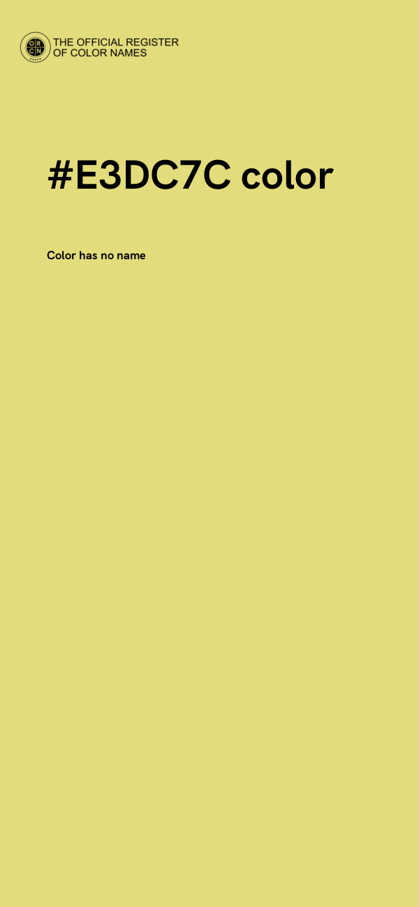 #E3DC7C color image