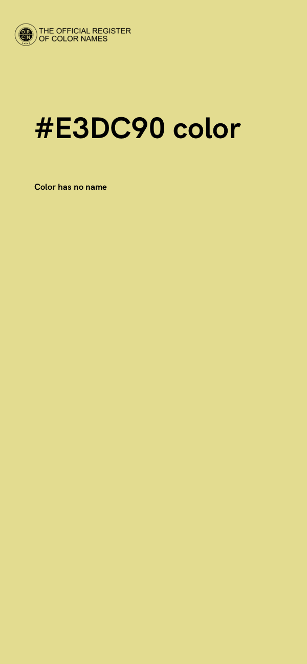 #E3DC90 color image