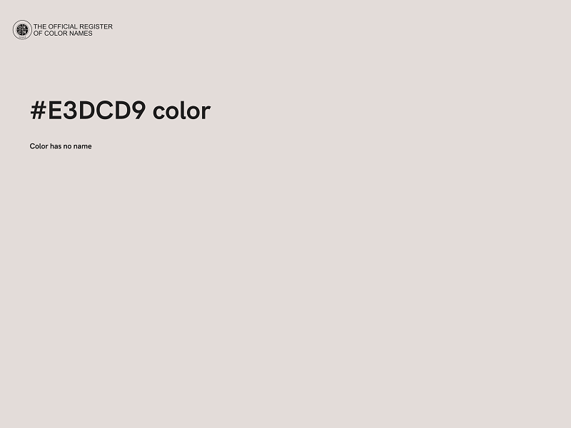 #E3DCD9 color image