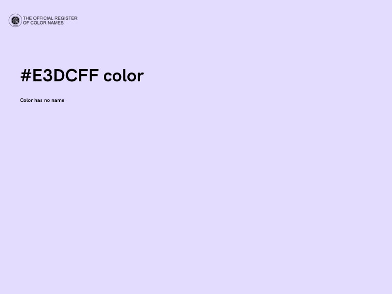 #E3DCFF color image