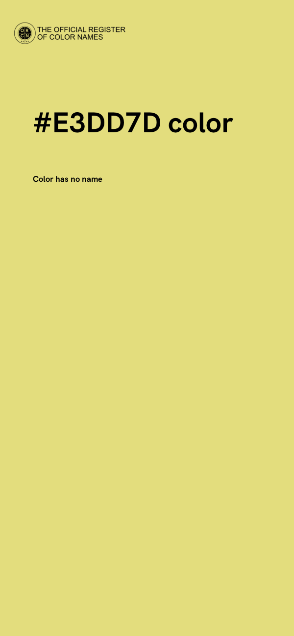 #E3DD7D color image