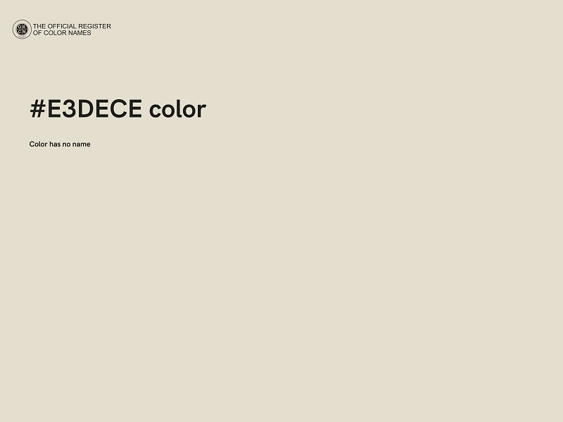 #E3DECE color image