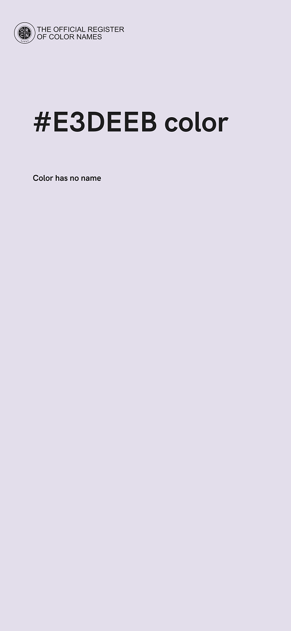 #E3DEEB color image