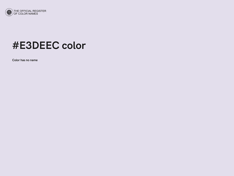 #E3DEEC color image