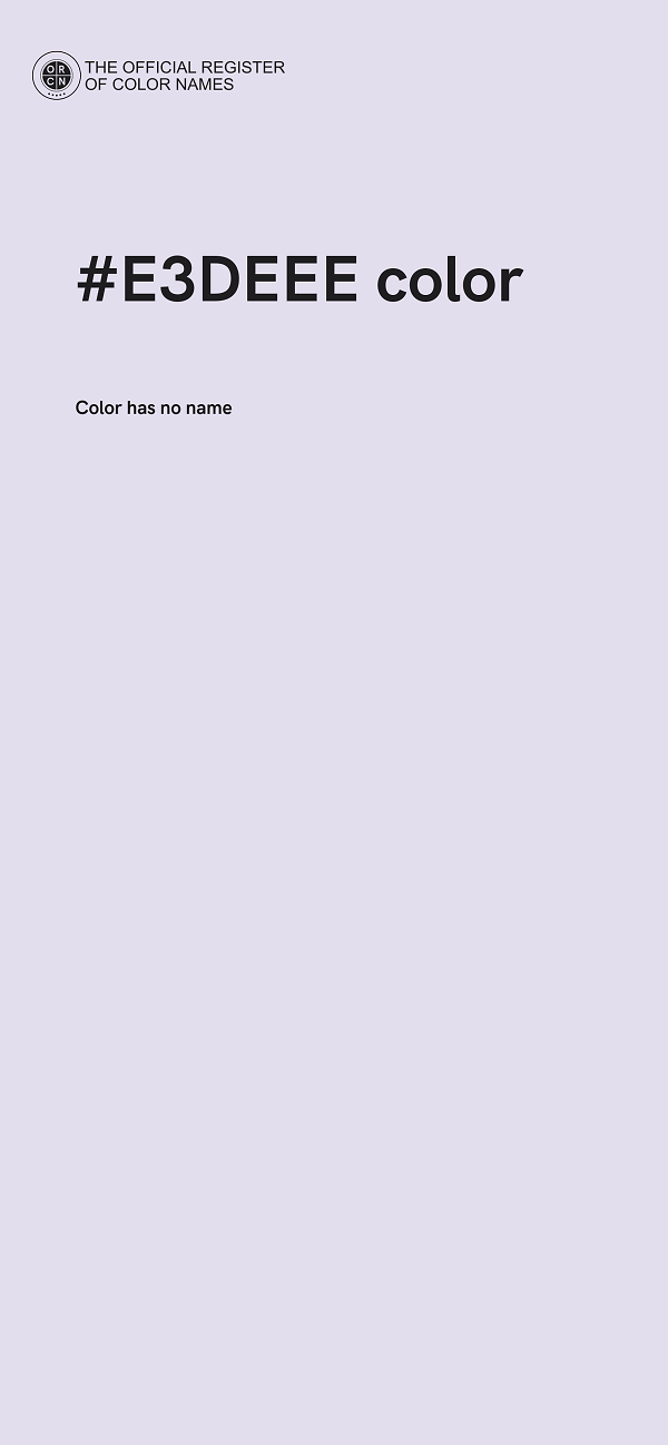 #E3DEEE color image