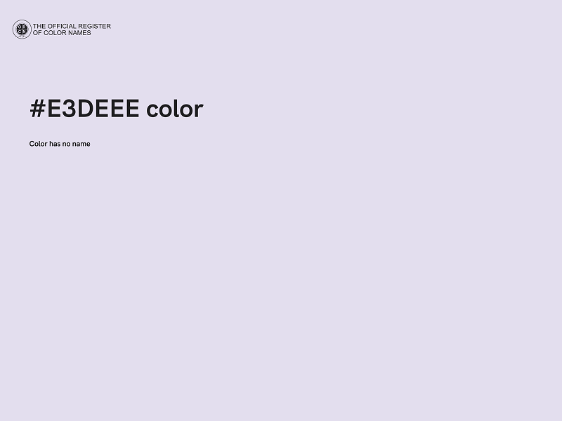 #E3DEEE color image