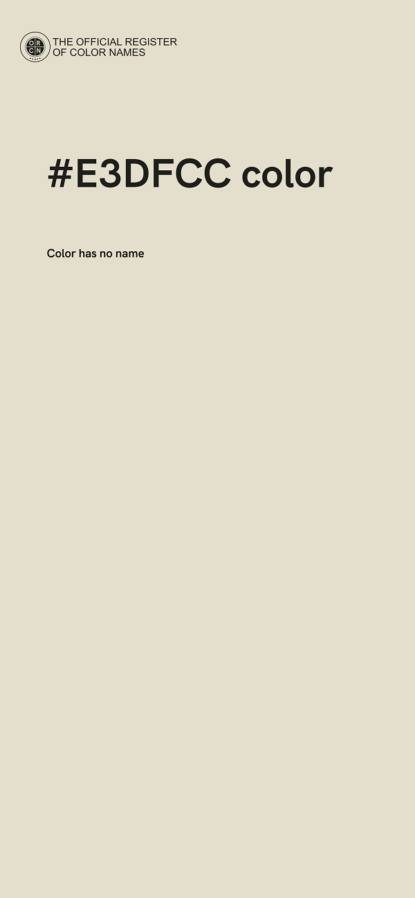 #E3DFCC color image