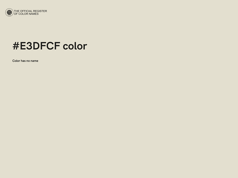 #E3DFCF color image