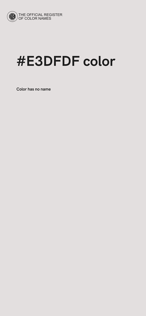 #E3DFDF color image