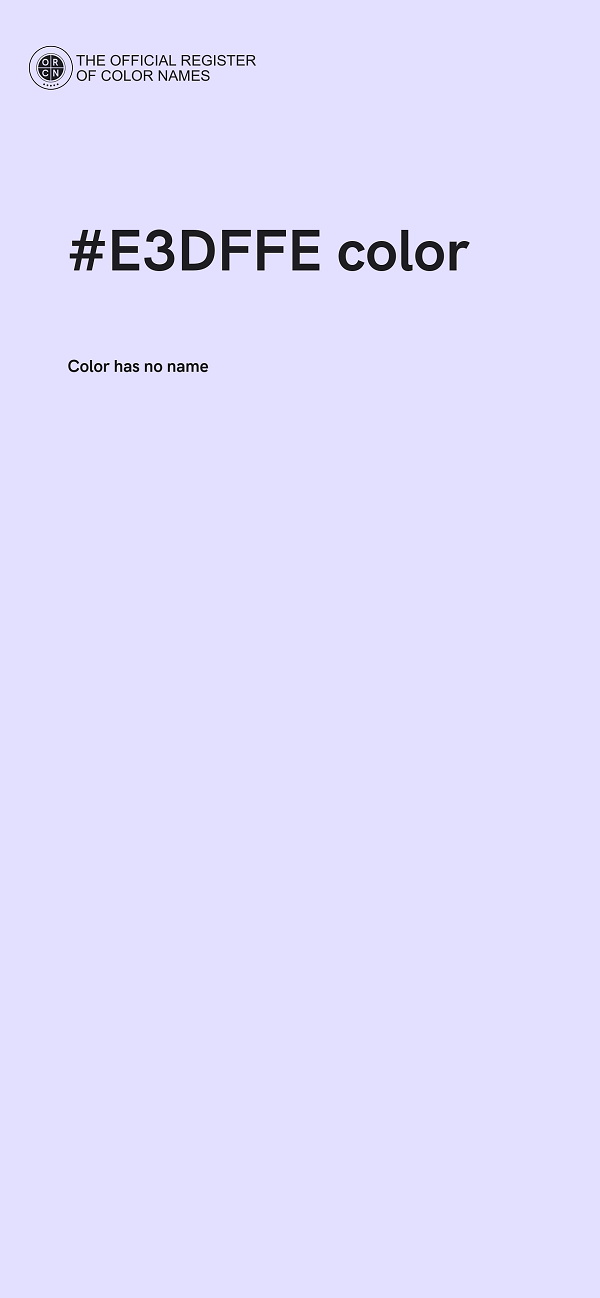#E3DFFE color image