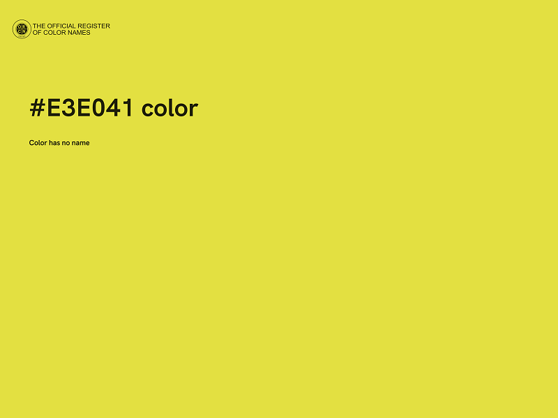 #E3E041 color image