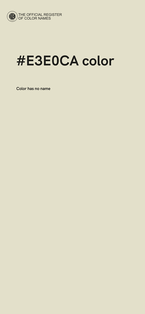 #E3E0CA color image