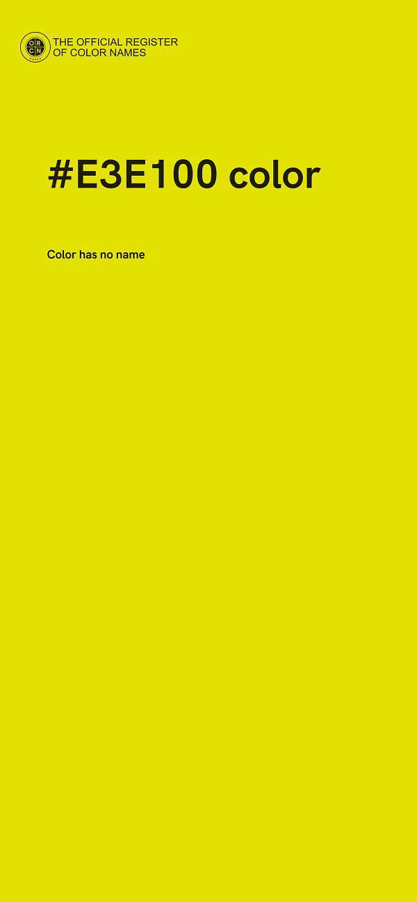 #E3E100 color image
