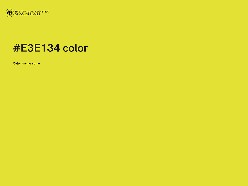 #E3E134 color image