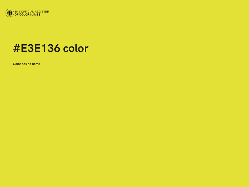 #E3E136 color image