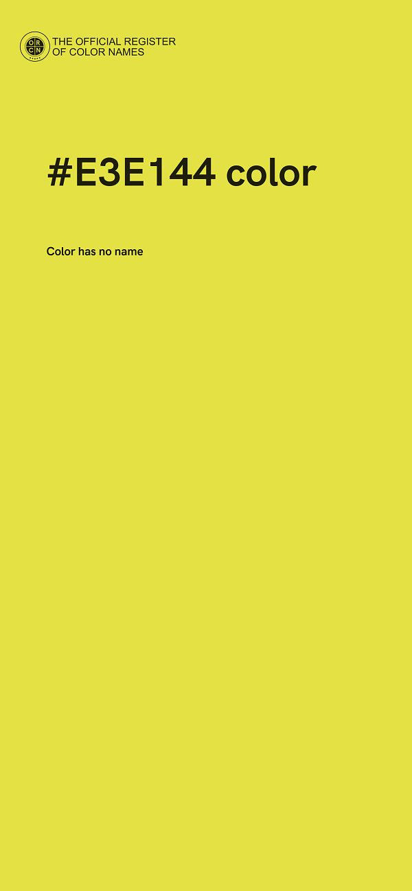 #E3E144 color image