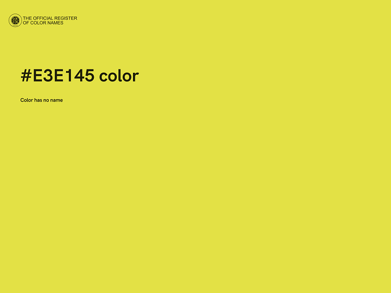 #E3E145 color image