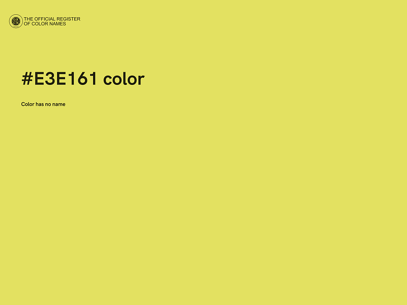 #E3E161 color image