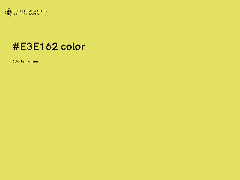 #E3E162 color image