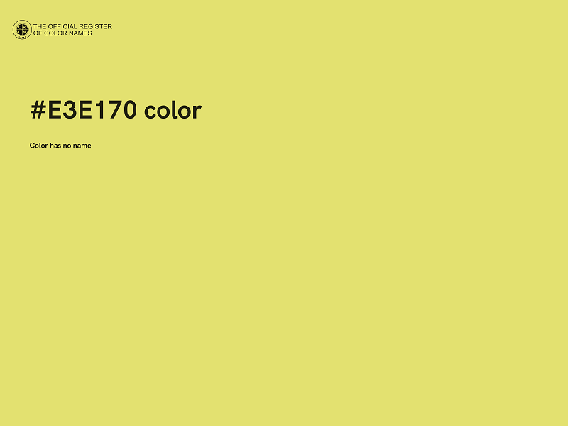 #E3E170 color image