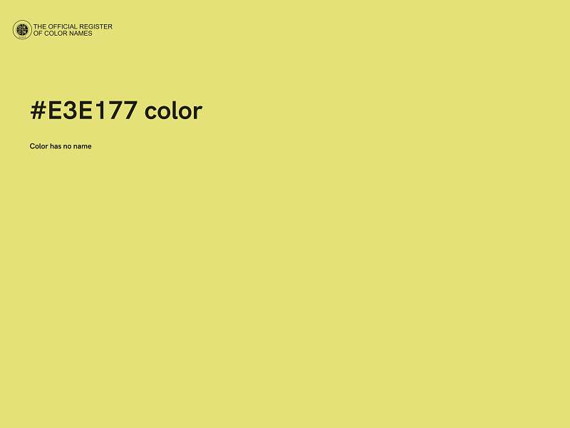 #E3E177 color image