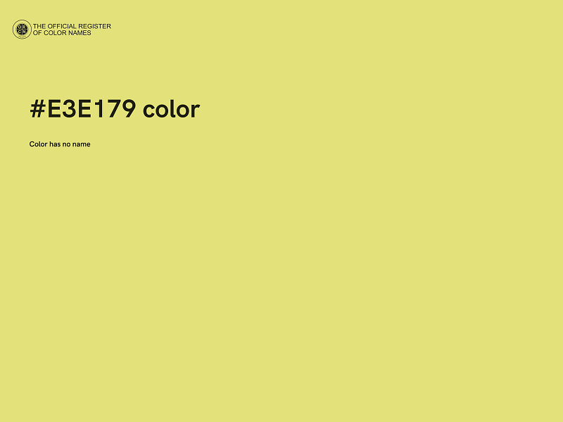 #E3E179 color image