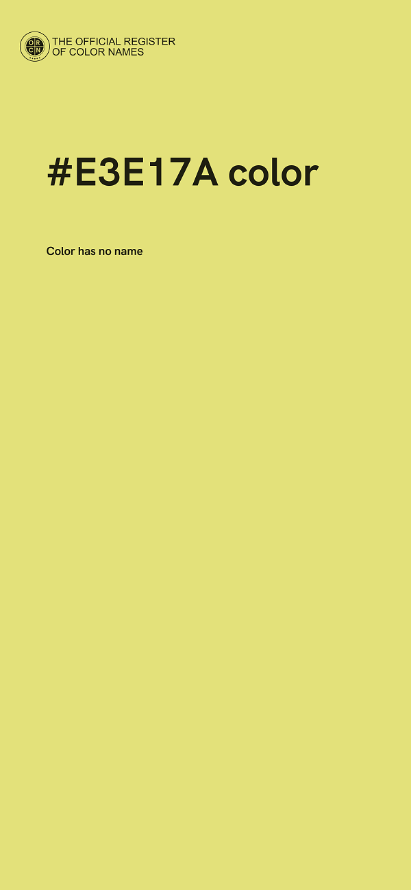 #E3E17A color image