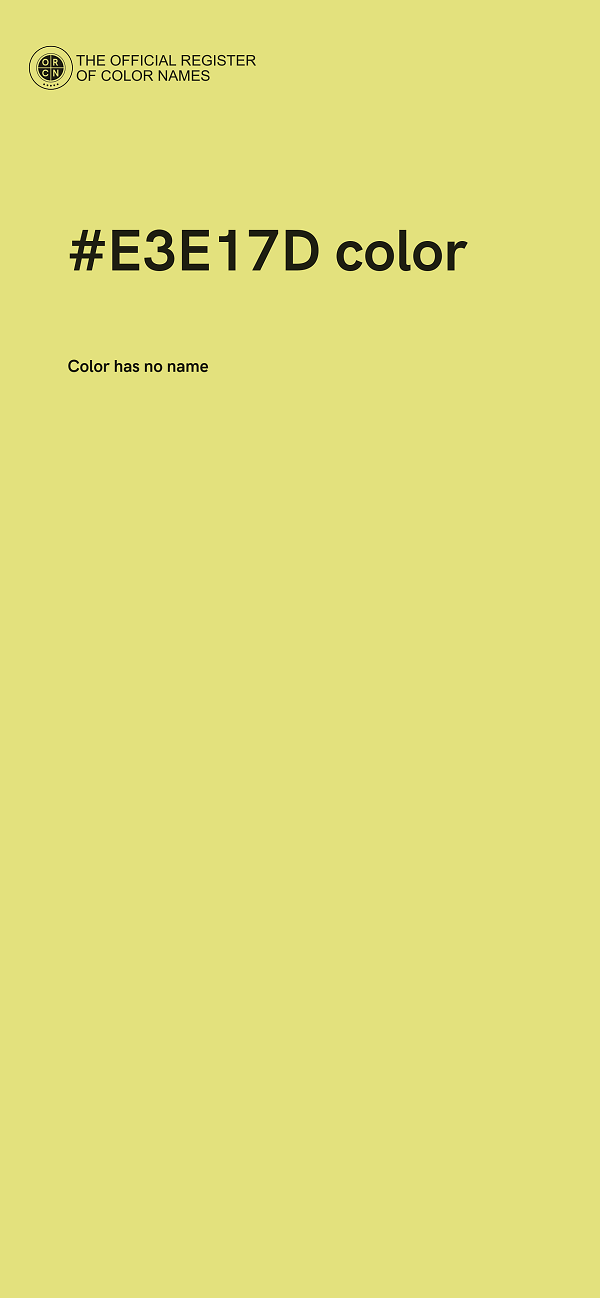 #E3E17D color image