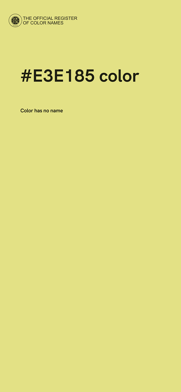 #E3E185 color image