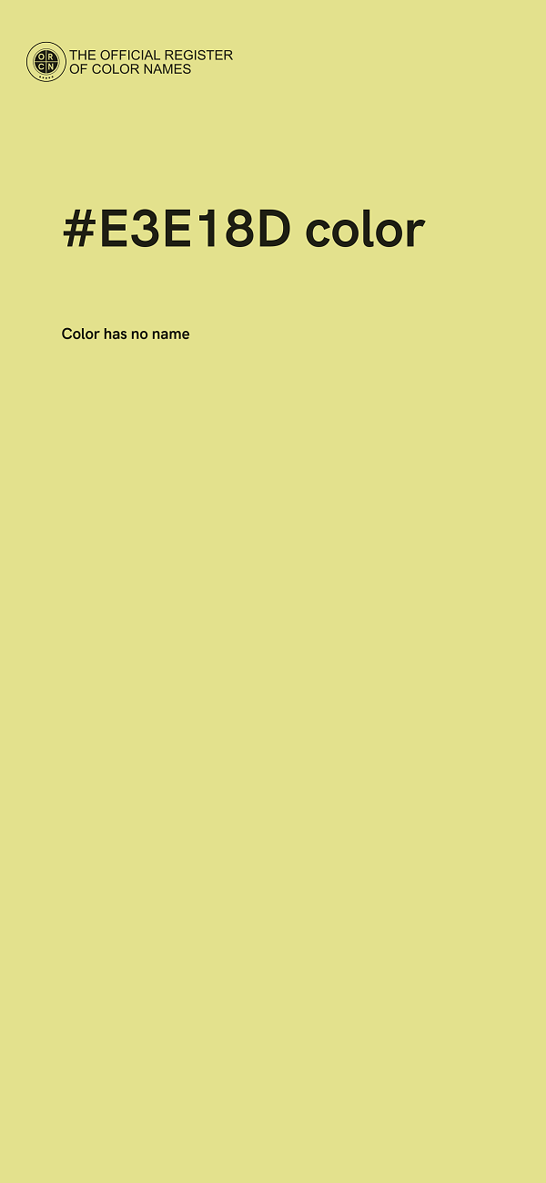 #E3E18D color image