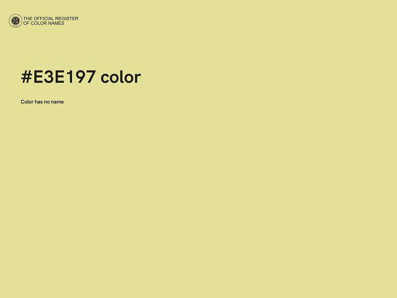 #E3E197 color image