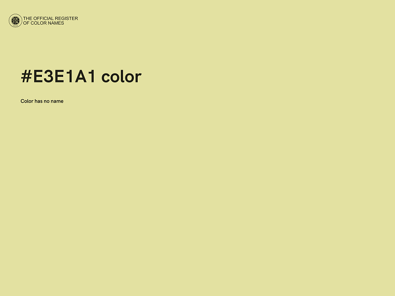 #E3E1A1 color image