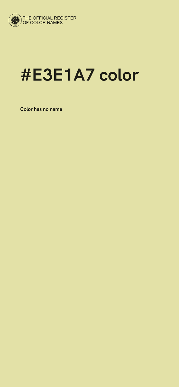 #E3E1A7 color image
