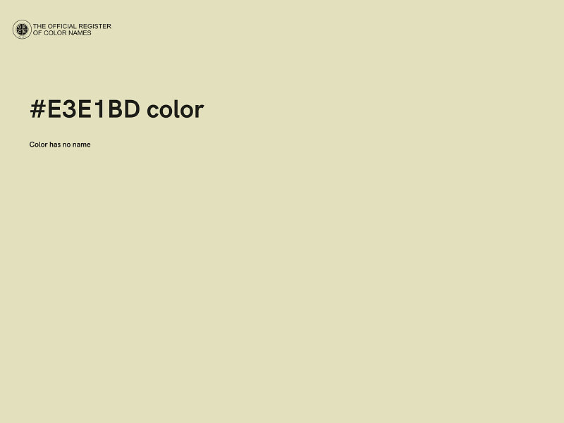 #E3E1BD color image