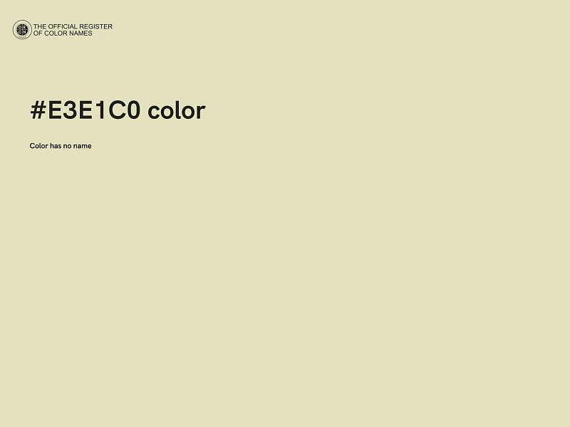 #E3E1C0 color image