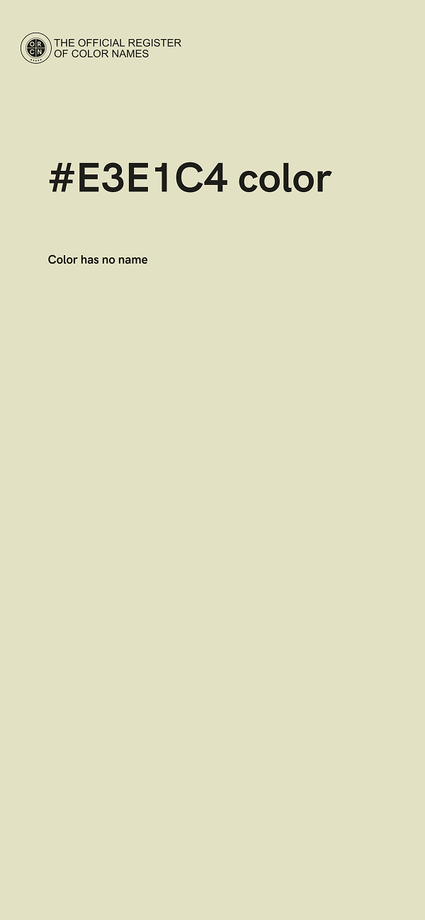 #E3E1C4 color image
